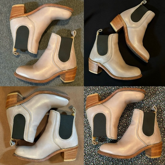 Red Wing Heritage Style 3474 Harriet Taupe Grey Chelsea heeled boot - Picture 7 of 7